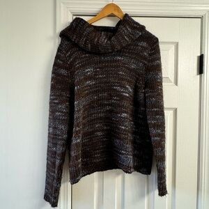 Garnet Hill Turtleneck Sweater Sz Large Wool Blend